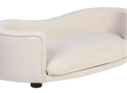 Large Dog Bed White Dog Upholstery Textile Dog Sofa Furniture Fabric Couches new